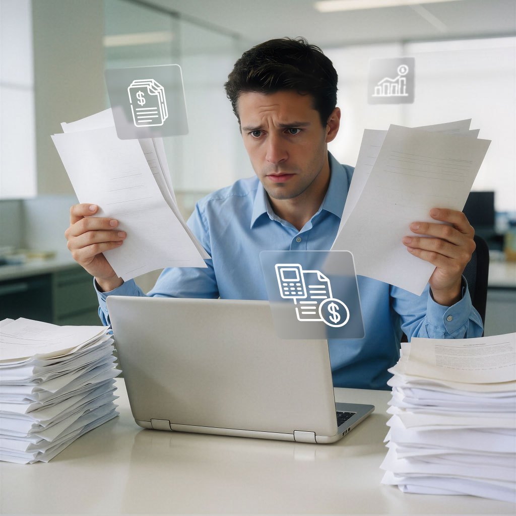 hombre agobiado sin linkiwork