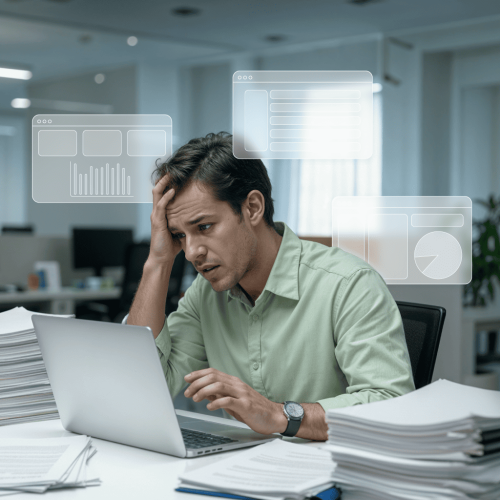 hombre complicado sin linkiwork